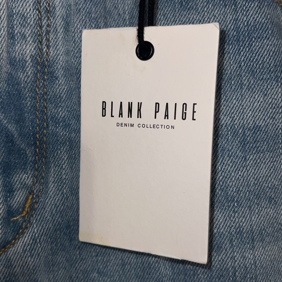 Blank Paige Distressed Jeans Large NWT - Picture 6 of 8